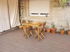 O terraço florido