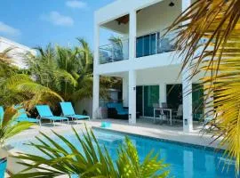 Modern villas at Grace Bay, Turks and Caicos Islands