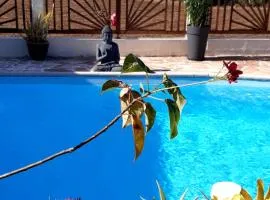 Joli studio rez de jardin, piscine, jacuzzi