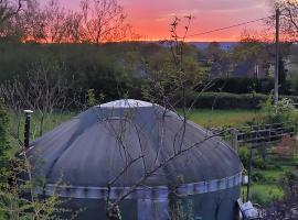 The Big Yurt - family glamping in the Cotswolds, luxury tent in Berkeley