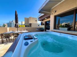Linda COBERTURA com Jacuzzi e vista para o Mar, hotel v destinaci Riviera de São Lourenço