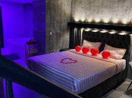 Jungle suite romantic - private Jacuzzi -, hotel v Bruselu