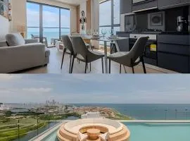 Espectacular Vista al Mar and Historic Center 2BR
