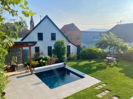 Chez L en Alsace - Maison avec jardin et piscine spa proche d'Obernai，Griesheim-près-Molsheim的飯店