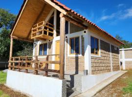 Caba&ntilde;as El Marqu&eacute;s Zacatl&aacute;n con Starlink, chal&eacute; alpino em Zacatl&aacute;n