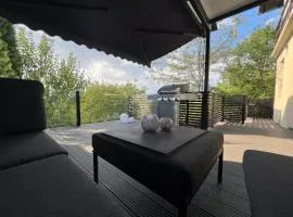PERGOLA HOUSE IN A GREEN OASIS WITH FANTASTIC VIEW