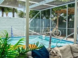 Beachside Escape Poolhouse w Game Room, Grill
