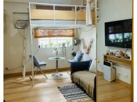 Bohemian Inspired Studio Unit1 at Trees Residences
