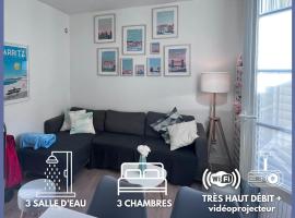 Chalet basque 6 couchages centre ville Biarritz, chalet a Biarritz