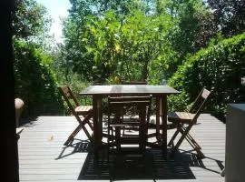 Appartement en Rez de jardin climatisée 2 pièces-cuisine avec terrasse et jardin