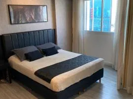 Apartamento moderno e aconchegante com vista para a Esplanada