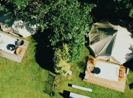 Boutique camping Whanau, verwarmde tenten