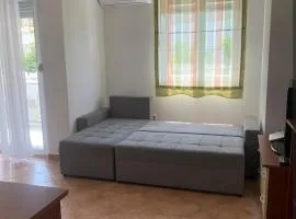 Double bed in studio, by the beach near Split