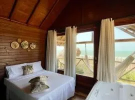 Oásis verde bangalô pé na areia Uruau CE