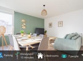 Le Prague - Parking - Disneyland - Balcon، فندق في مونتِفري