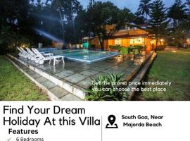 BnBBuddy Paradise Cove Retreat, 6BHK, Goa, hotel v destinaci Majorda