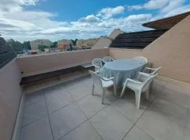 Duplex climatisé 6 pers, terrasse sud, proche plage, parking privé - FR-1-326-662