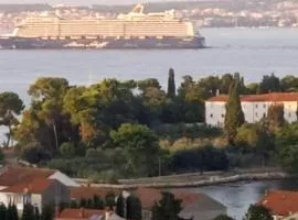 Studio Apartment in Preko with Sea View, Terrace, Air Conditioning, Wi-Fi (4574-2)