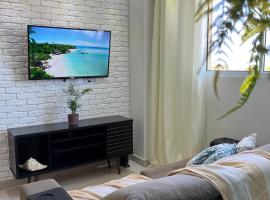 Ohanacaiçara apartamento próximo à praia do Sesc, completo e com Wi-Fi., hotel v destinaci Bertioga