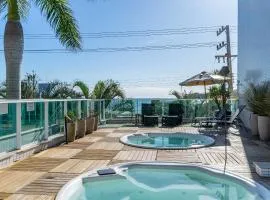 Apartamento em Condomínio com Piscina e Jacuzzi - Boulevard Bombinhas