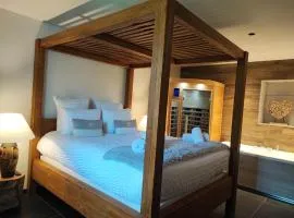 Géraniums Et Neige Fraîche, Maison d'Hôtes avec Suites Haut de Gamme, Balnéo massante et Sauna privés