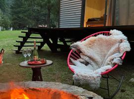 Tiny Cozy Cabin las moras, camping en San Mateo Río Hondo