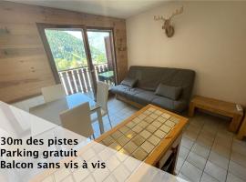 생-장-도프스에 위치한 호텔 Le Pied des Pistes A13, Joli Studio tout confort 4 pers, vue vallée imprenable, DRAPS NON COMPRIS