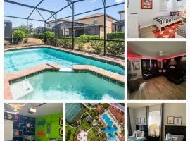 Luxury 5BR Villa with Private Pool, Theater, Game Room & Resort Amenities - Near Disney
