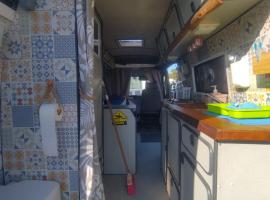 Caravana Mercedes, campsite in Charneca