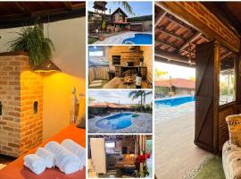 Casa de Hospedes Chalé Rustico com Banheira e Piscina Privativa a 1h de SP Espaço Totalmente Privativo, hotel in Atibaia