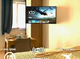Cosy studio M1 RER BC500m Orly 20 min Netflix