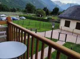 Ossau T2 5 personnes tt confort climatisation piscine linge de maison inclus moustiquaires vue montagne plein sud