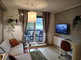 Oppheim Holiday Apartment，&Oslash;yjordi的附設泳池的飯店