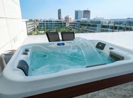 xo courtyard long beach, haustierfreundliches Hotel in Iskele