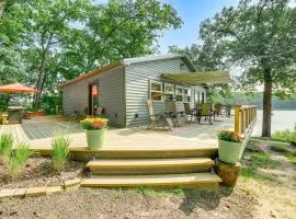 Private Island Home in Belding with Dock and Grill!