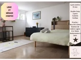 Studio frais & cosy Lyon - Eurexpo - LDLC Arena - EQUITALYON