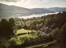 Konkelówka- Beskidy, willa z ogrodem i sauną, Góra Żar i jezioro