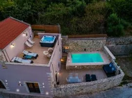 Olga's Filoxenia - Villa Aladanos-private pool and heated jacuzzi
