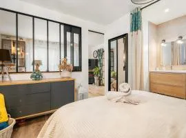 Chambre aspect loft