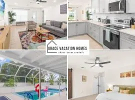 Modern renovated beach oasis home with private pool