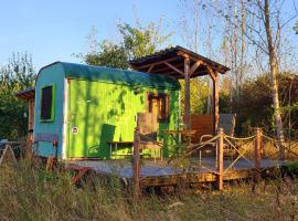 Bauwagen, Tiny House in Warnitz am Oberuckersee, domek nebo chatka v destinaci Melzow