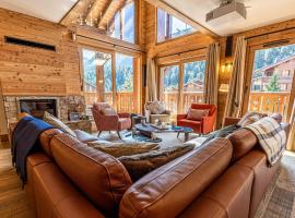 Luxueux chalet 200m² pour 12 pers. aux 3 Vallées, proche pistes et commerces, avec prestations haut de gamme - FR-1-355-244, hotel i Les Allues