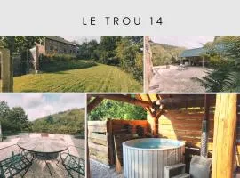 Le Trou 14, Ancienne ferme dans la nature avec bain nordique