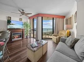 Beautiful Ocean View 1 Bedroom Condo with Electric Fireplace-Meridian 805