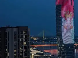 Luxury Belgrade Waterfront top floor Apt with an amazing view