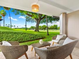 NEWEST unit - California meets Maui 1 BR Golfcourse view H105, hotel in Kaanapali