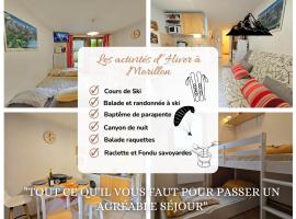 Le Hameau des Neiges、モリヨンのホテル