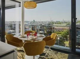 Penthouse Speicher 60 in Emden, zentrale Lage am Delft & Sauna