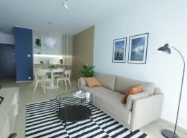 Blue apartment strict center