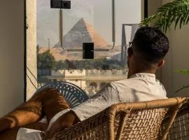 Fancy Pyramids View Khan Giza's Gem